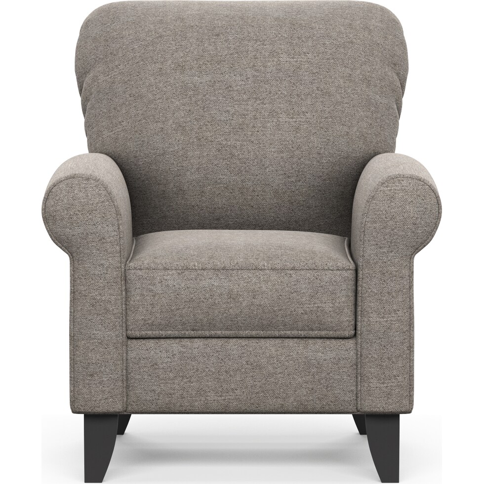 kingston gray accent chair   