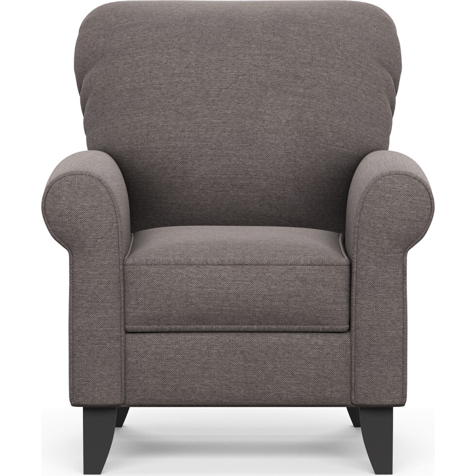 kingston gray accent chair   