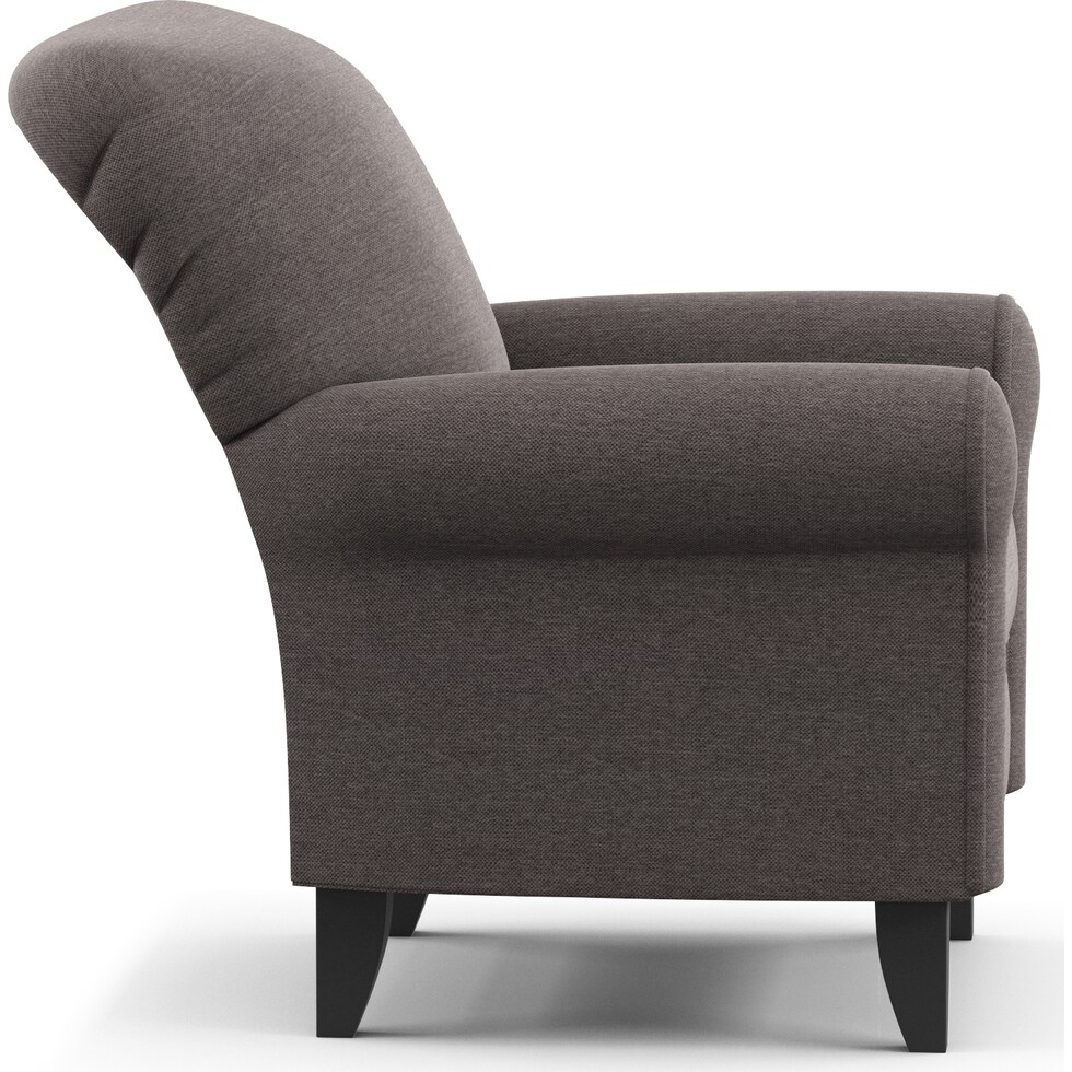 kingston gray accent chair   