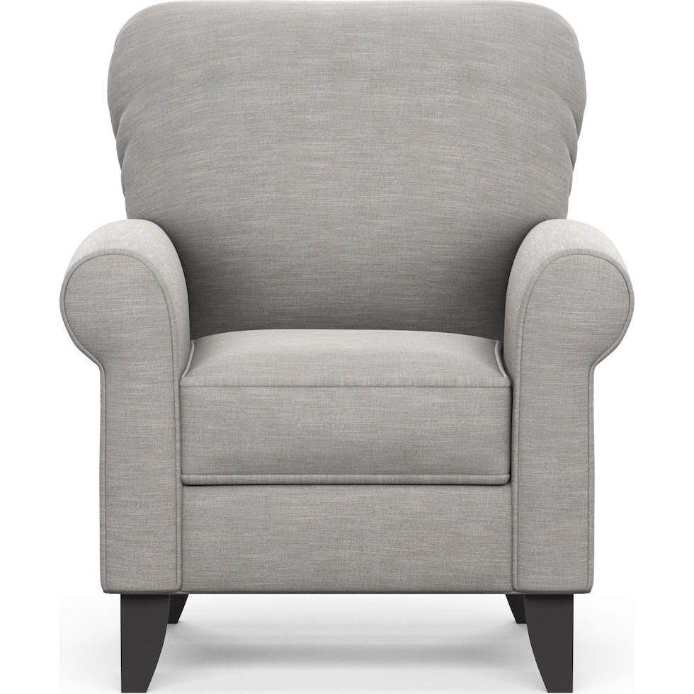 kingston gray accent chair   