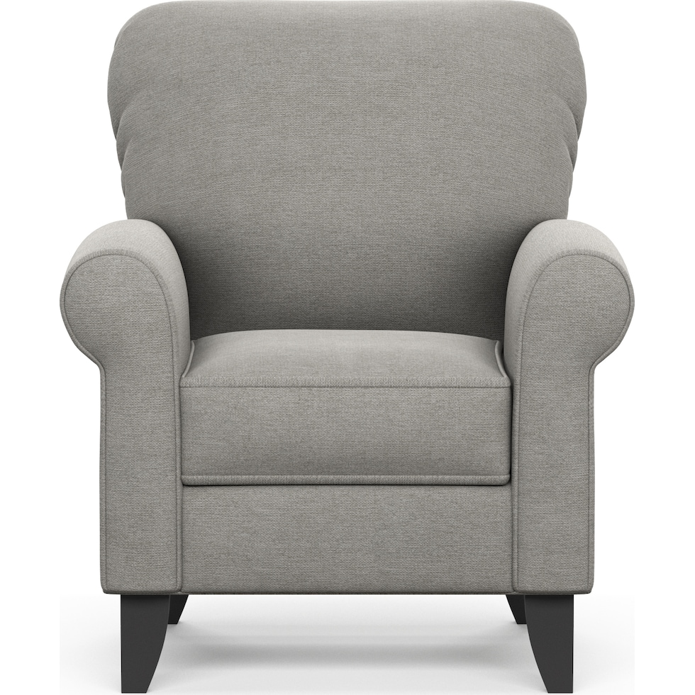 kingston gray accent chair   