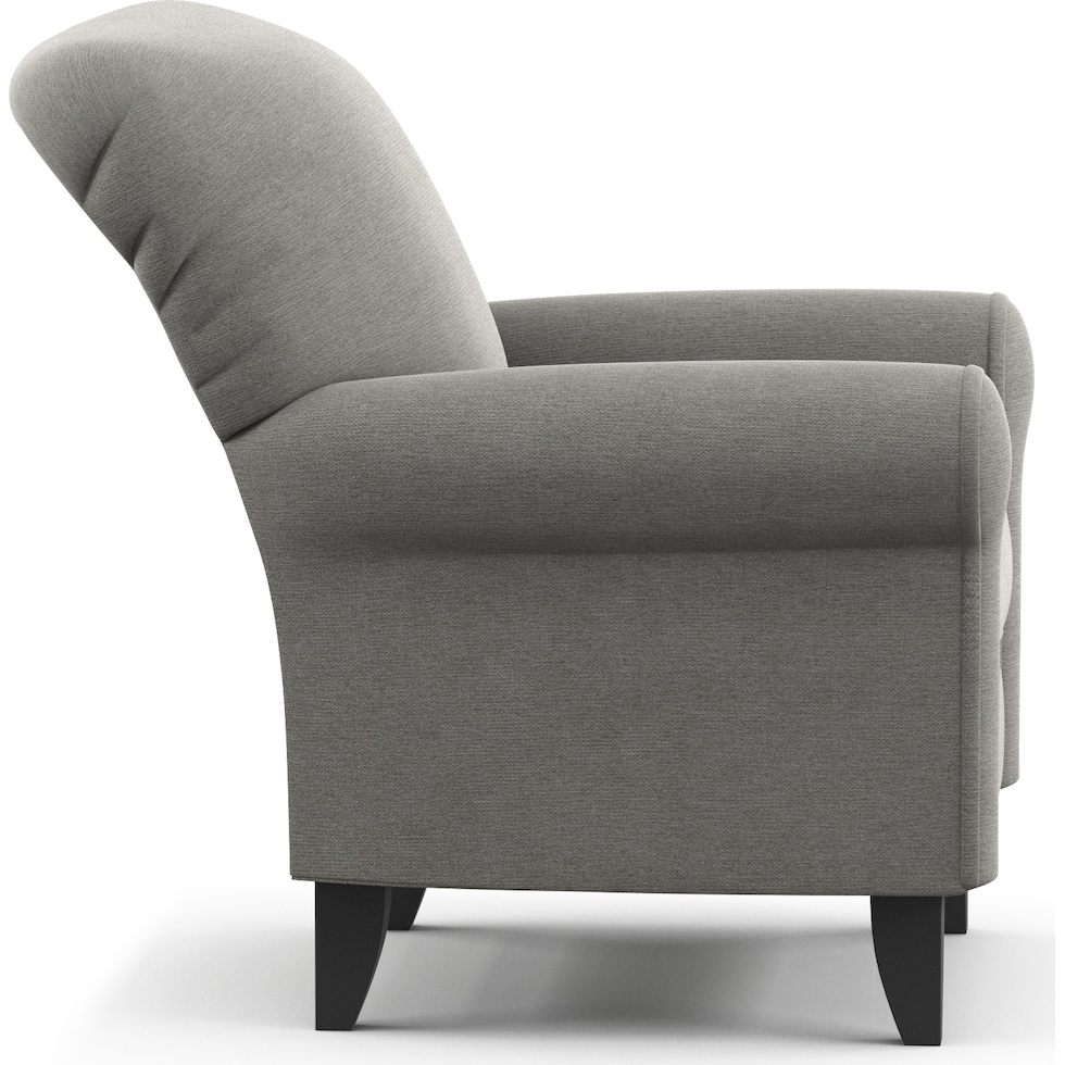 kingston gray accent chair   