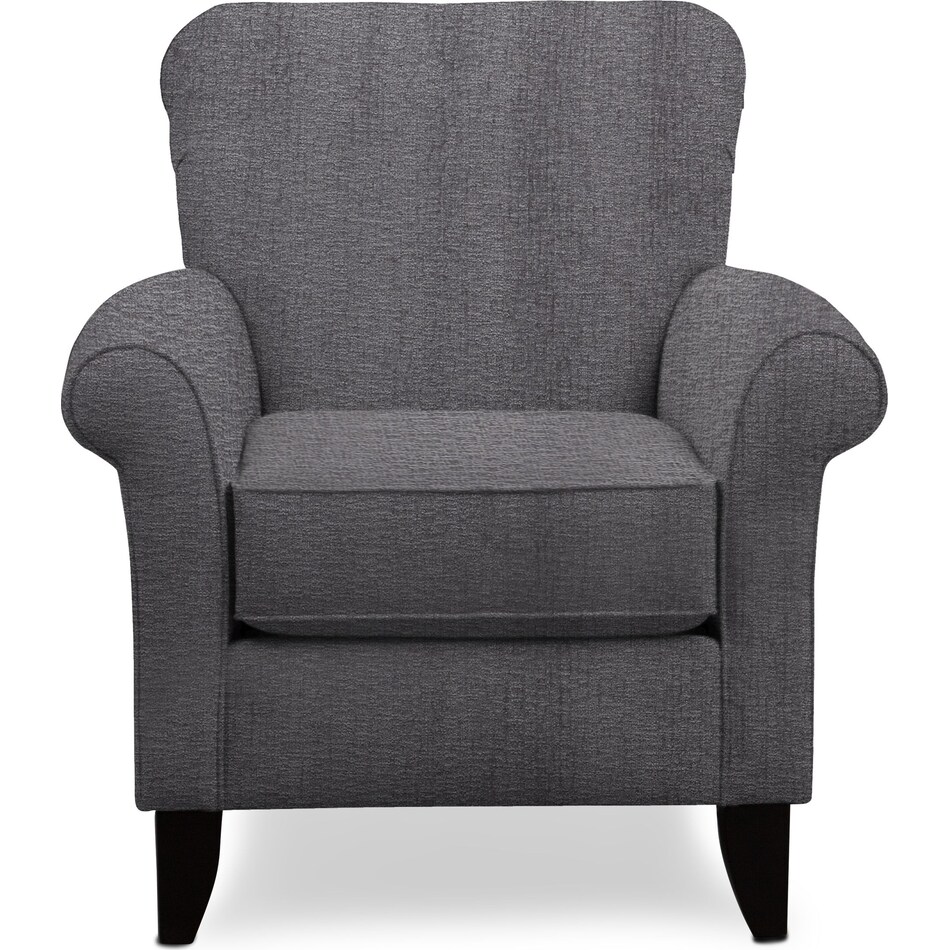 Kingston Accent Chair Living Large Charcoal Value City Furniture