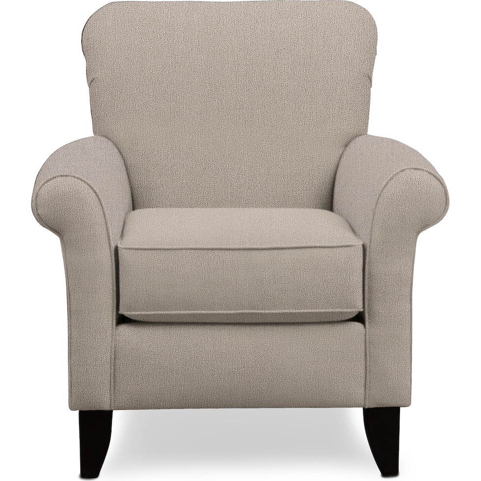 kingston gray accent chair   