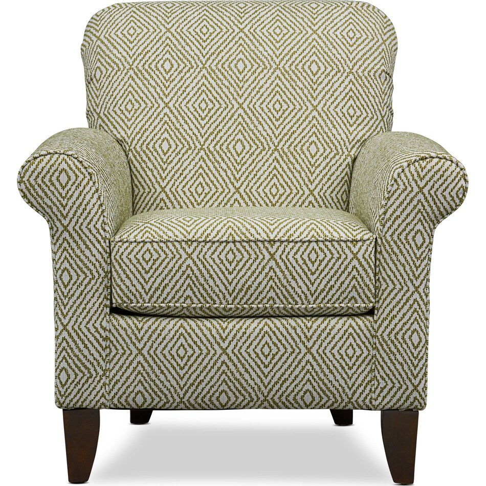 kingston green accent chair   