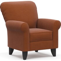 kingston orange accent chair   
