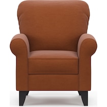 kingston orange accent chair   