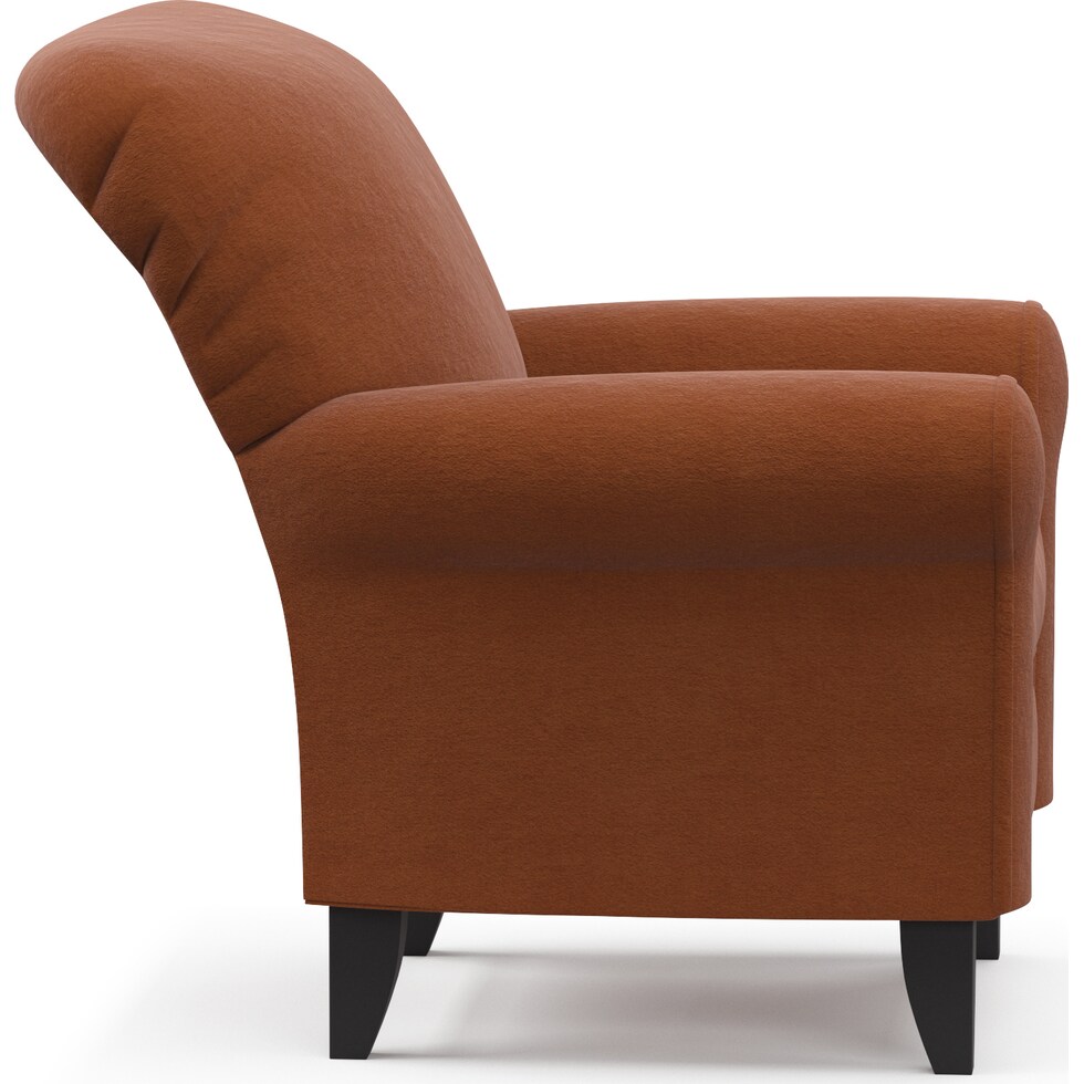 kingston orange accent chair   