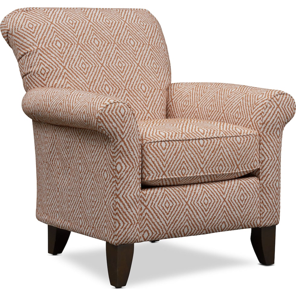 kingston red accent chair   