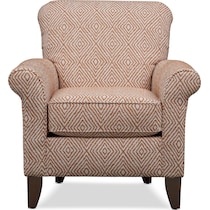 kingston red accent chair   