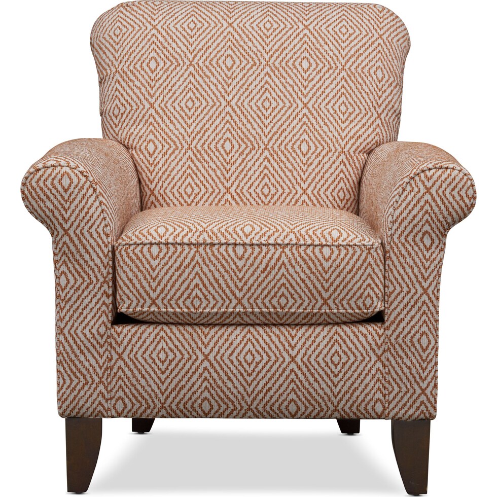 kingston red accent chair   