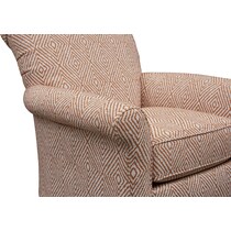 kingston red accent chair   