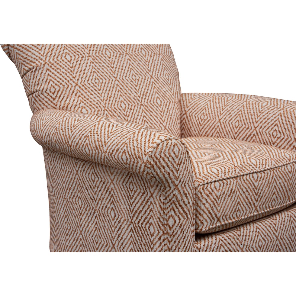 kingston red accent chair   