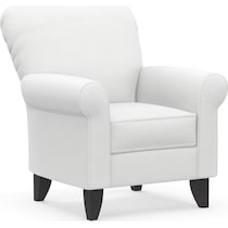 kingston white accent chair   