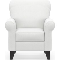 kingston white accent chair   
