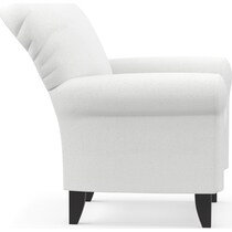 kingston white accent chair   