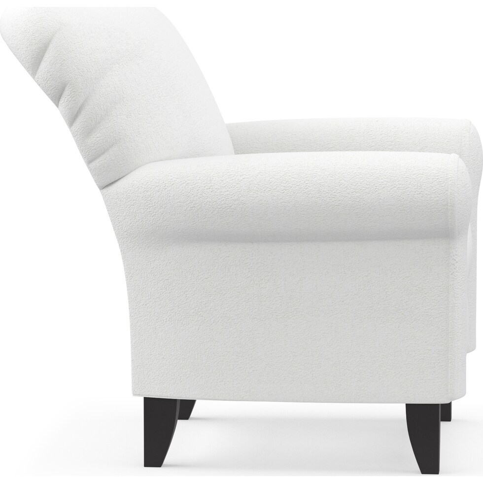 kingston white accent chair   