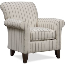 kingston white accent chair   