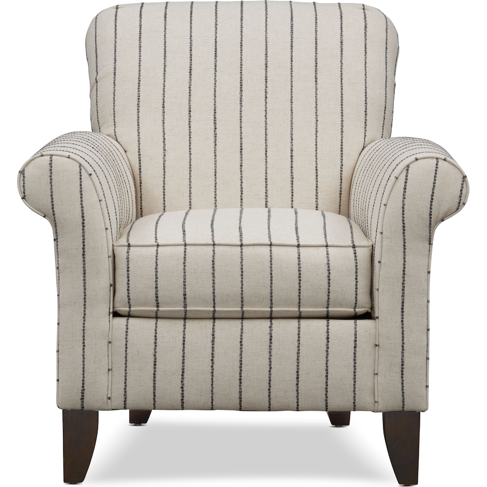 kingston white accent chair   