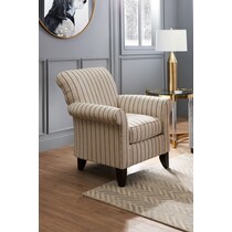 kingston white accent chair   