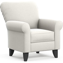 kingston white accent chair   