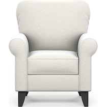 kingston white accent chair   