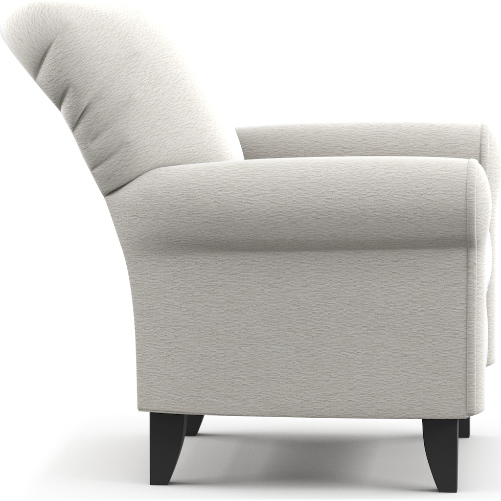 kingston white accent chair   