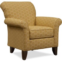 kingston yellow accent chair   