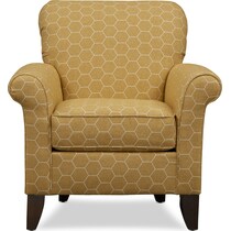 kingston yellow accent chair   