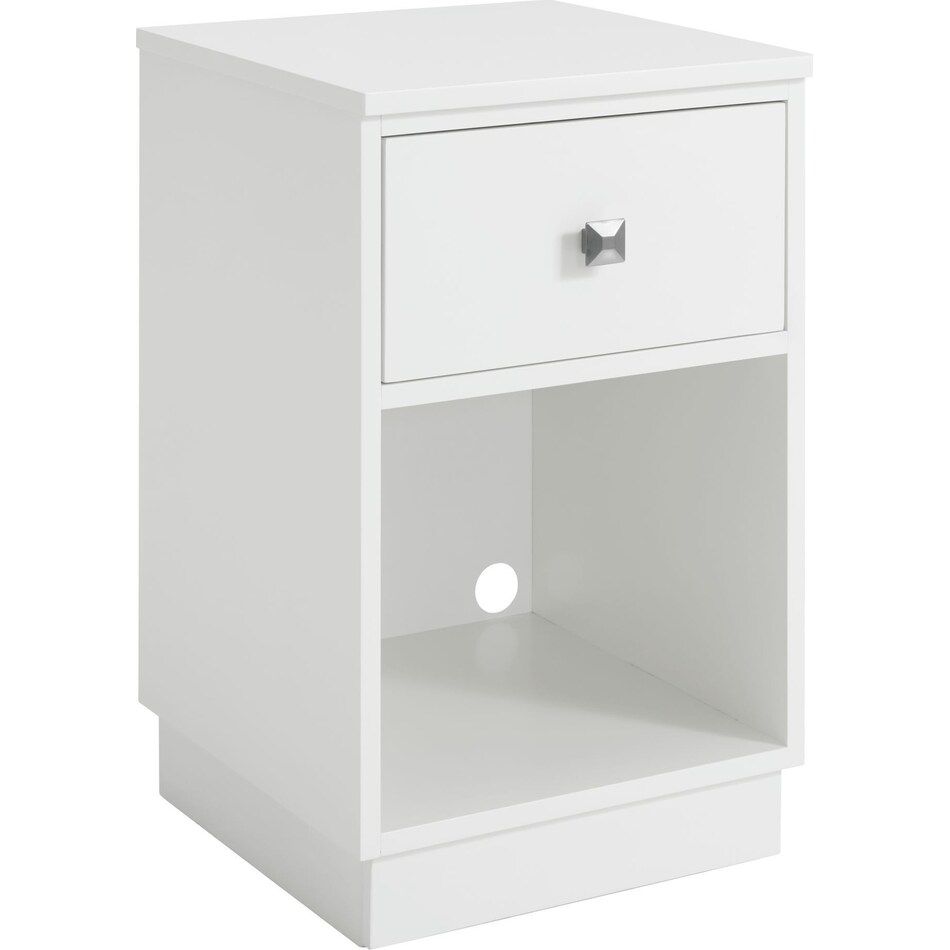 kinsler white side table   