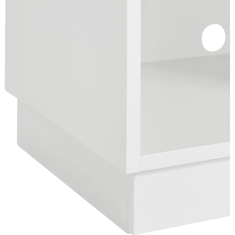 kinsler white side table   