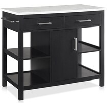 kinsley black kitchen island   