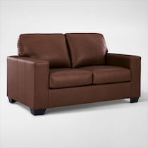 kintaro dark brown loveseat   