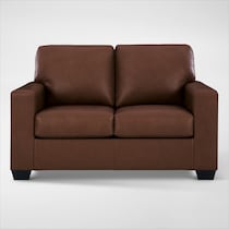 kintaro dark brown loveseat   