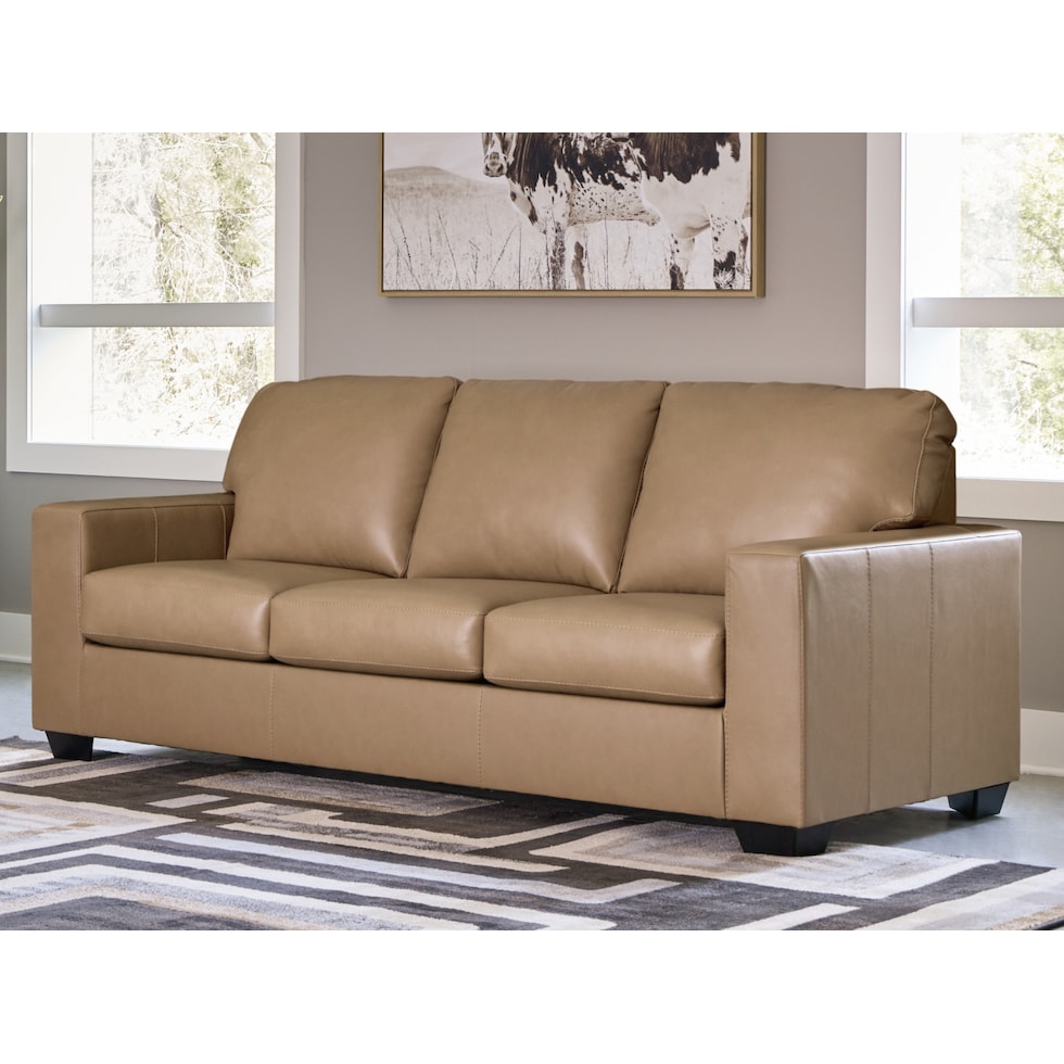 kintaro light brown sofa   
