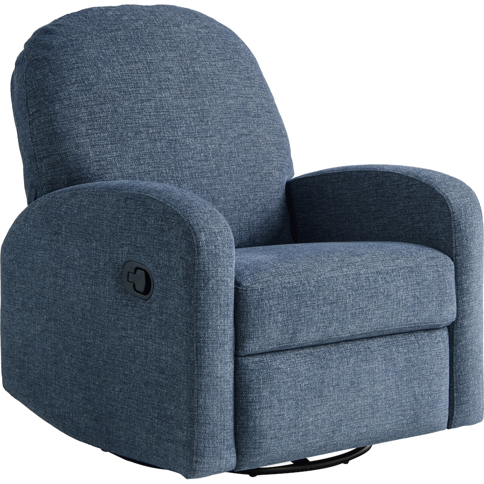 kipton blue recliner   