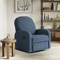 kipton blue recliner   