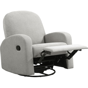 Kipton Swivel Rocker Recliner - Light Gray