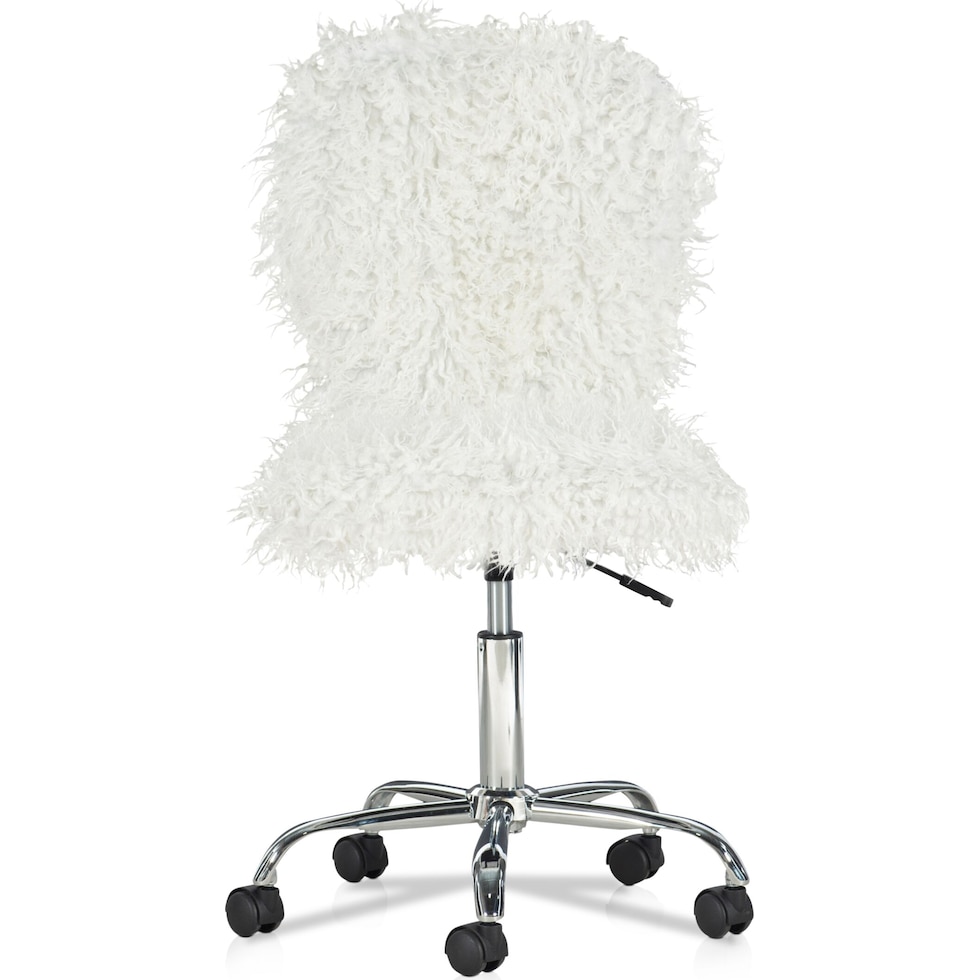 kira white office chair   