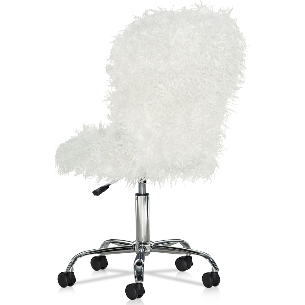 kira white office chair   