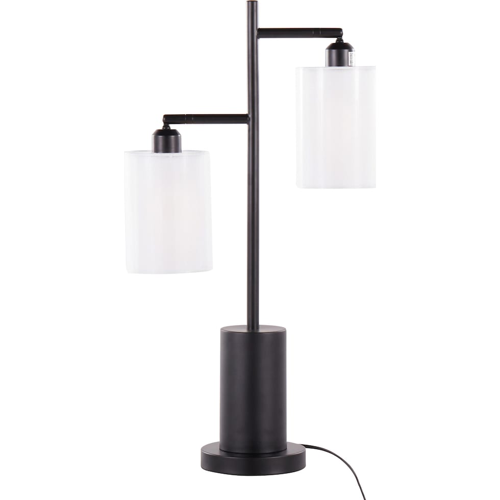 kirby black table lamp   