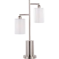 kirby silver table lamp   