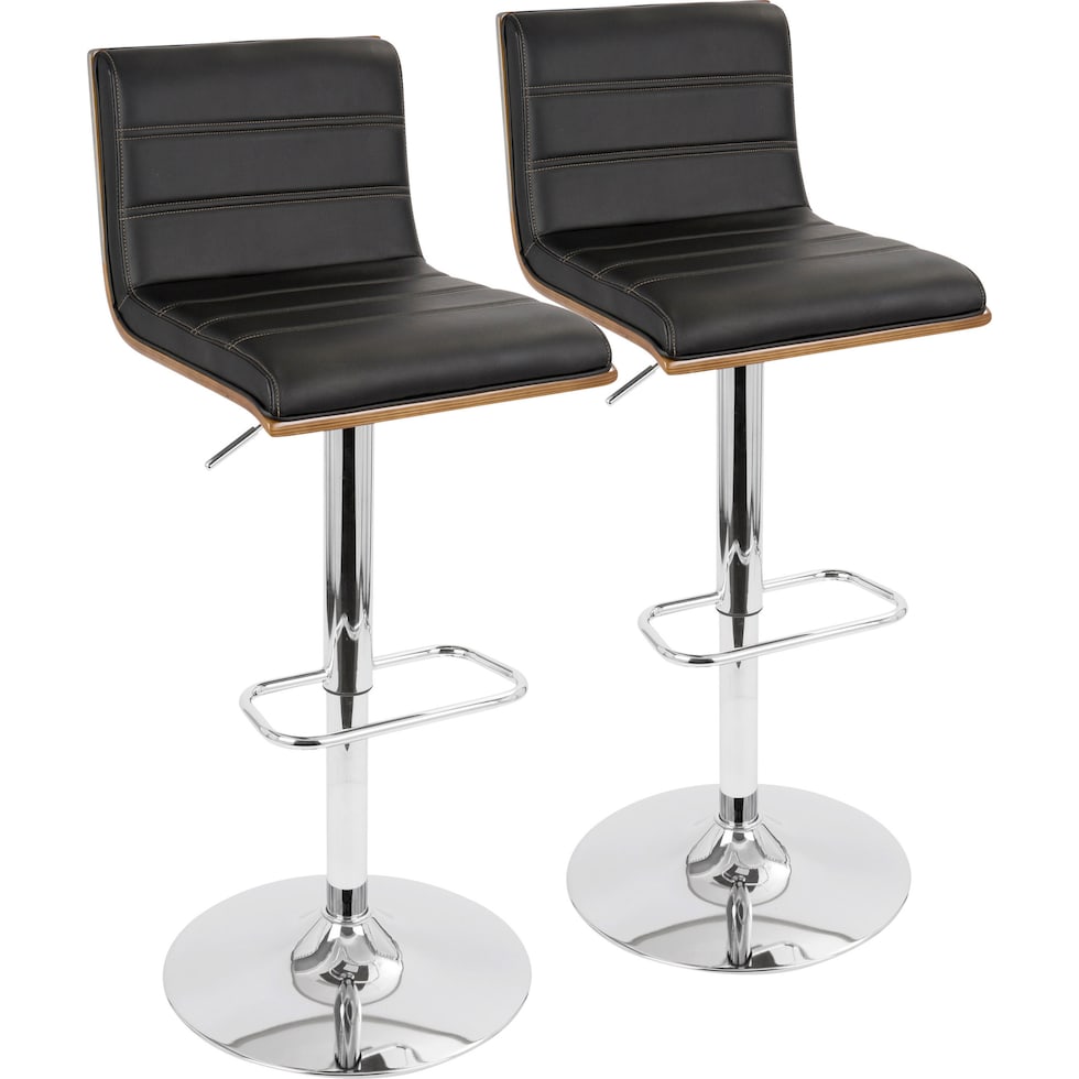 kirland black bar stool   