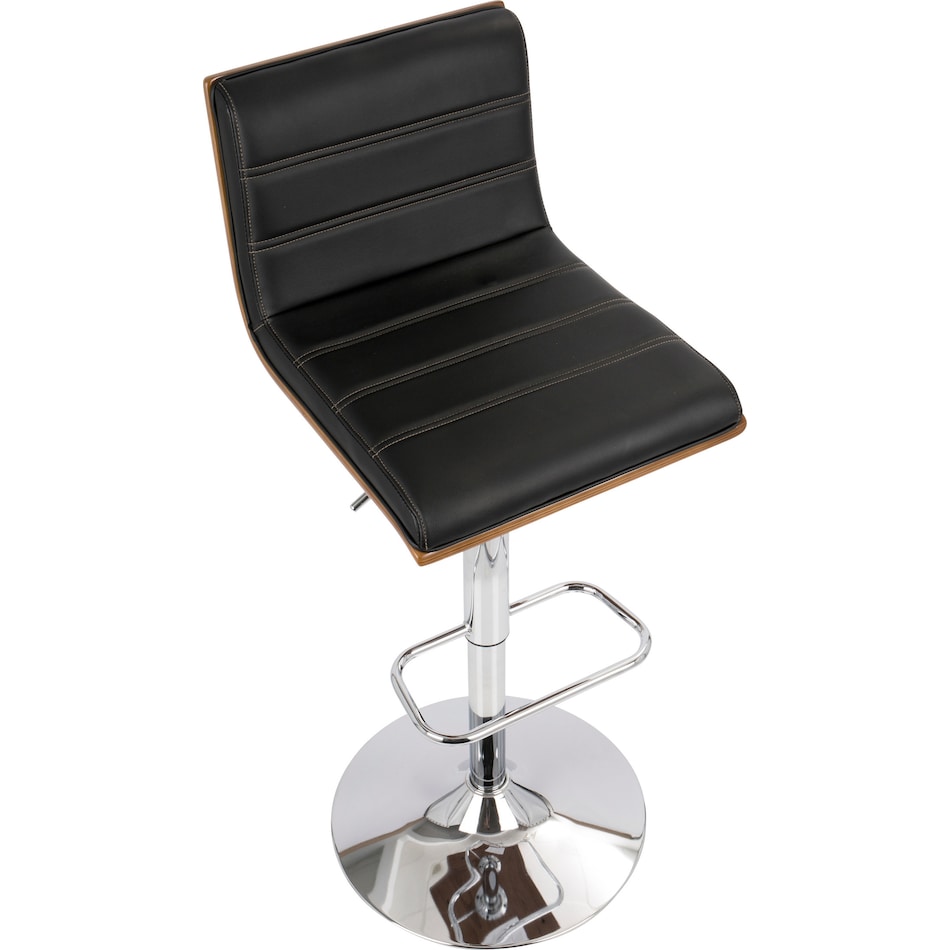kirland black bar stool   