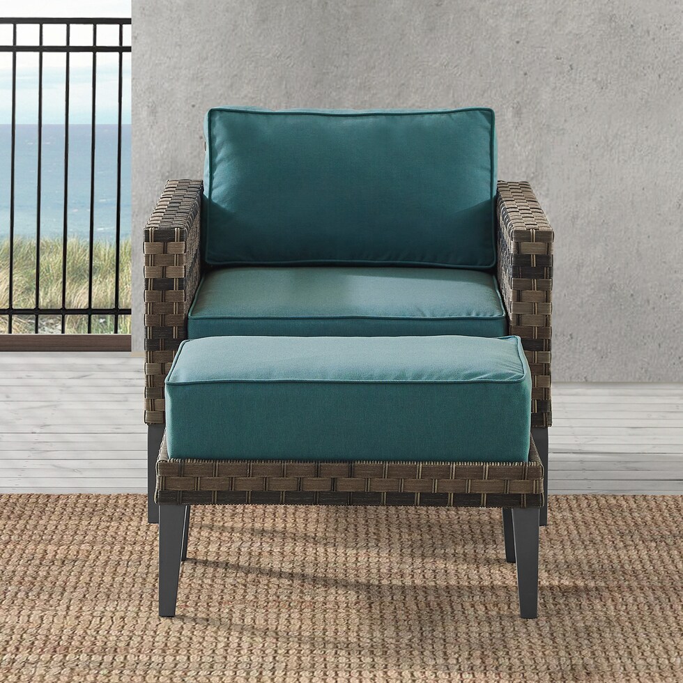 kitty hawk blue outdoor chair set   