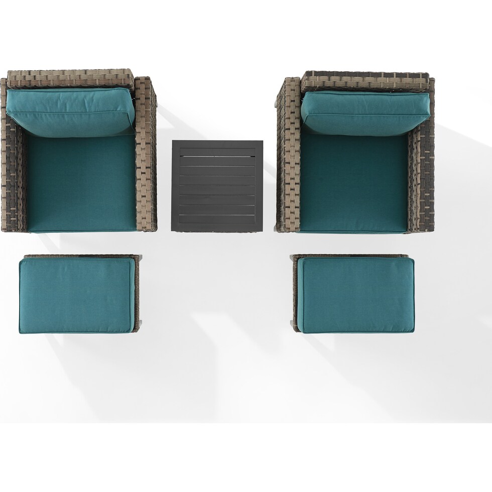 kitty hawk blue outdoor chair set   