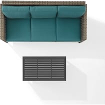 kitty hawk blue outdoor sofa set   