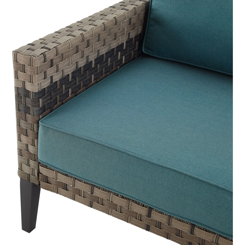 kitty hawk blue outdoor sofa set   