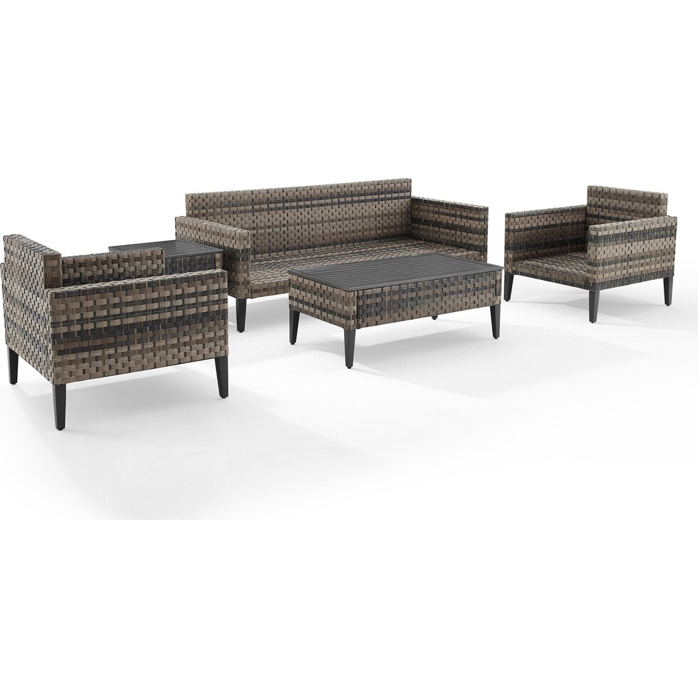 kitty hawk blue outdoor sofa set   