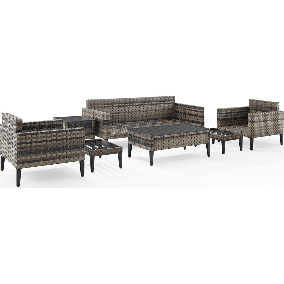 kitty hawk blue outdoor sofa set   